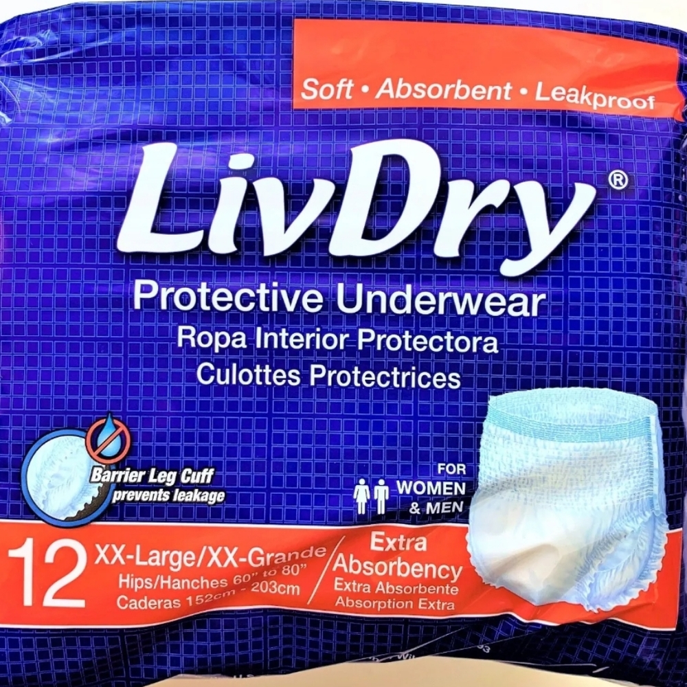 NEW LivDry Adult Protective Underwear  for Men & Women